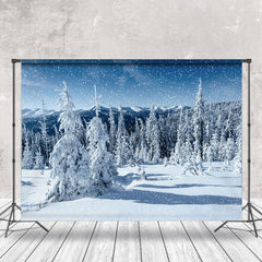 Aperturee - Large Cedar Forest Under Mountains Photo Backdrop