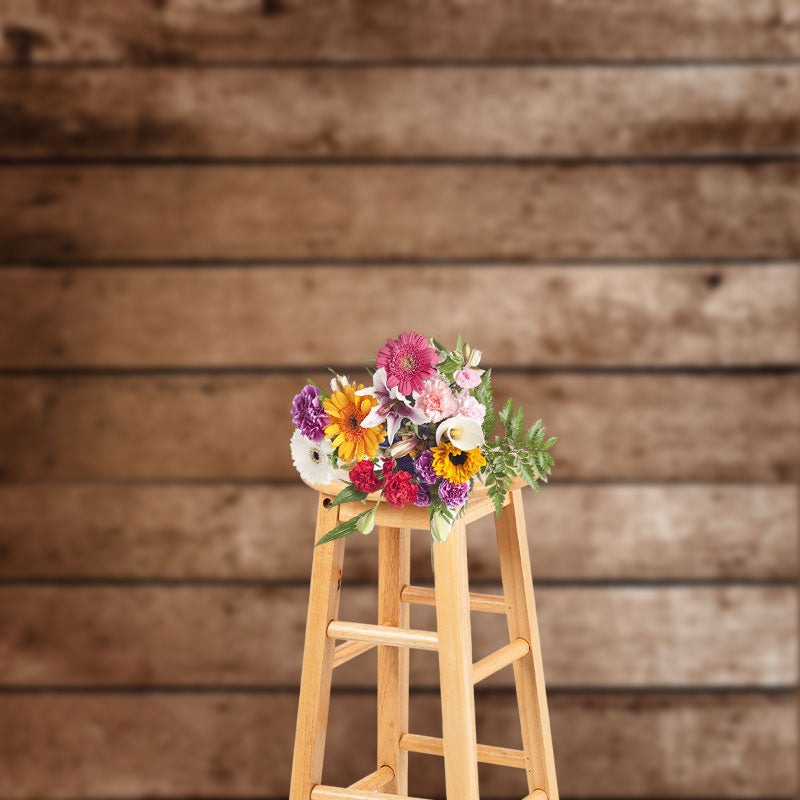 Aperturee - Real Rustic Style Wood Texture Portrait Backdrop