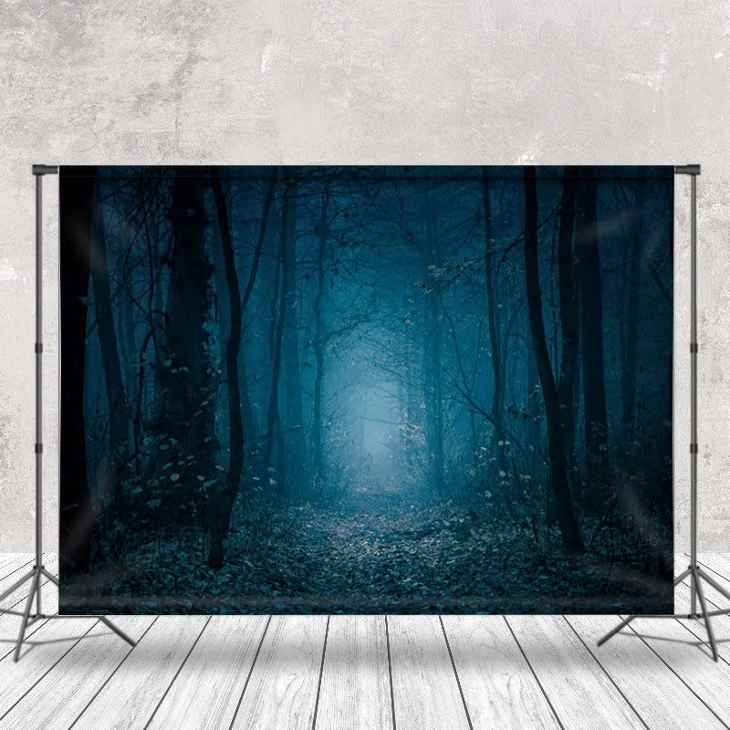 Aperturee - Creepy Black Forest Halloween Photography Backdrop