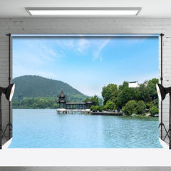 Aperturee - West Lake Beautiful Natural Scenery Photo Backdrop