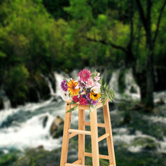 Aperturee - Waterfall In The Woods Natural Scenery Backdrop