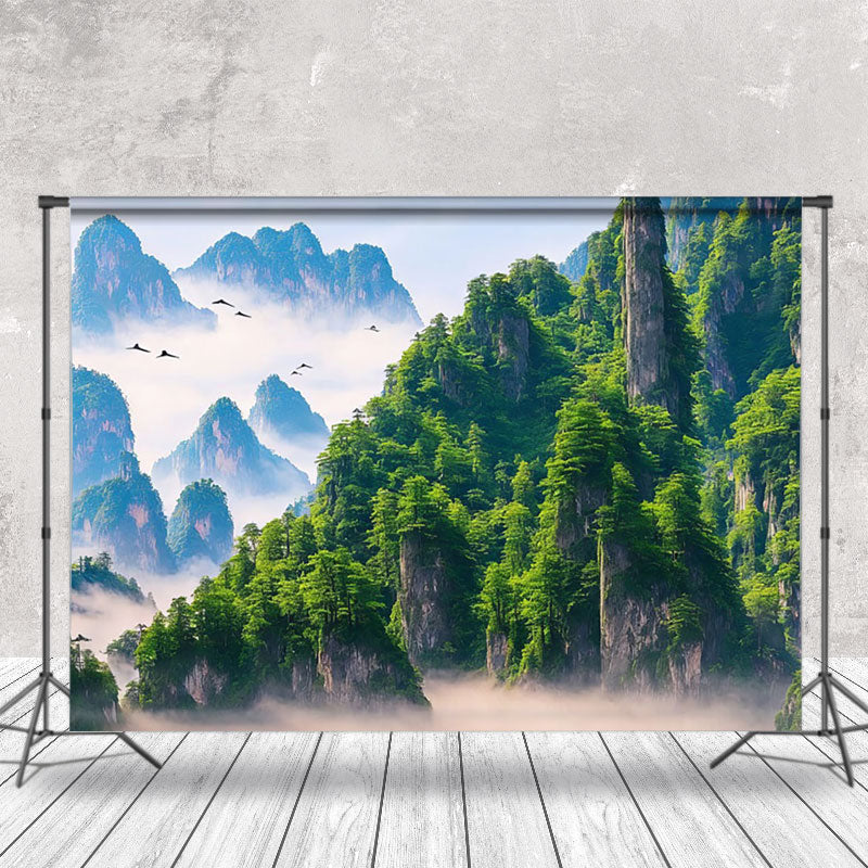 Aperturee - Towering Mountain Natural Wonder Photo Backdrop