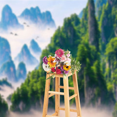 Aperturee - Towering Mountain Natural Wonder Photo Backdrop