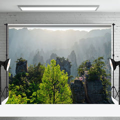 Aperturee - Overlooking The Magnificent View Of Mountain Backdrop