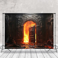 Aperturee - The Flames Burning Outside The Door Photo Backdrop