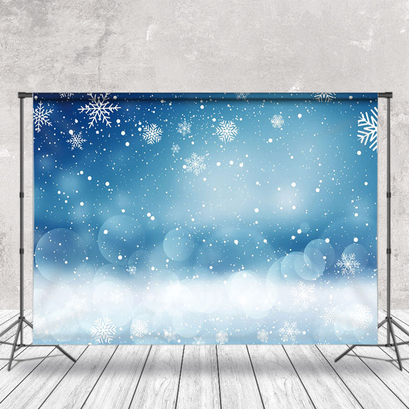 Aperturee - Aperturee Fluttering Snowflakes Dreamy Light Winter Backdrop