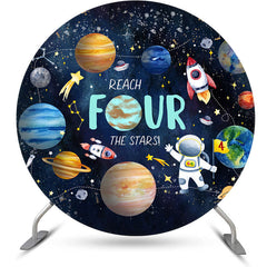 Aperturee - Aperturee Reach Four The Stars Galaxy Round Birthday Backdrop