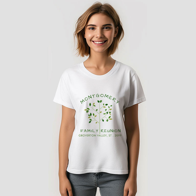 Aperturee - Family Reunion Vacation Modern Tree Personalized TShirt