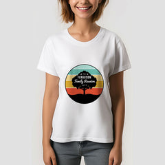 Aperturee - Retro Tree Silhouette Family Reunion Custom TShirt