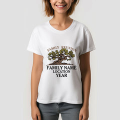 Aperturee - Personalized Family Reunion Tree TShirt Gift with Name