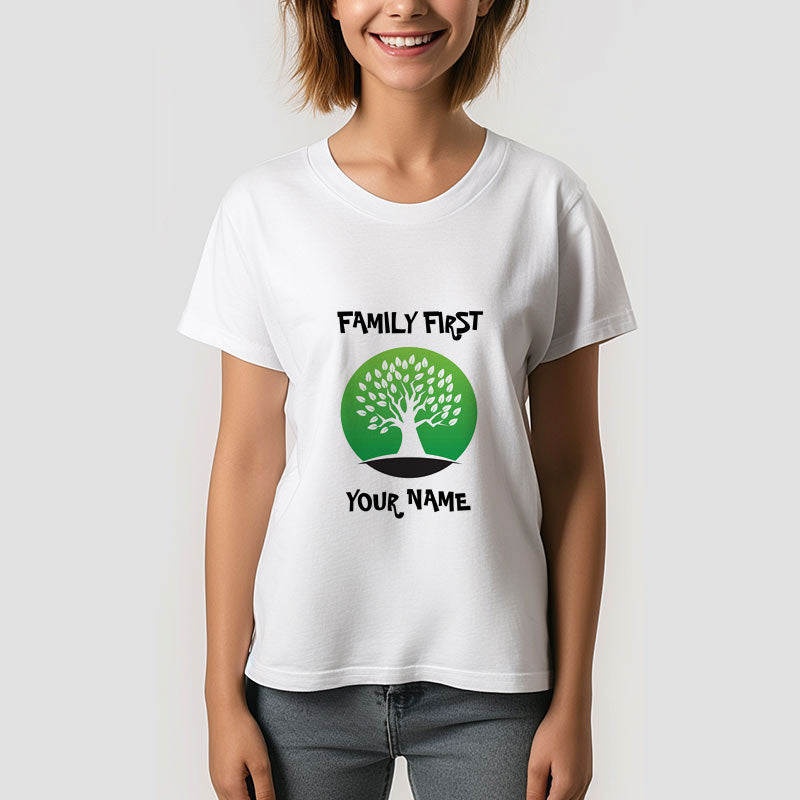 Aperturee - Customizable family reunion green tree TShirt