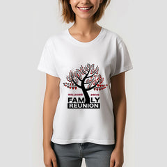 Aperturee - Family Reunion Heart Tree Silhouette Vacation TShirt