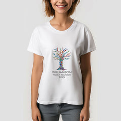 Aperturee - Custom Family Reunion Tree Rainbow Souvenir TShirt