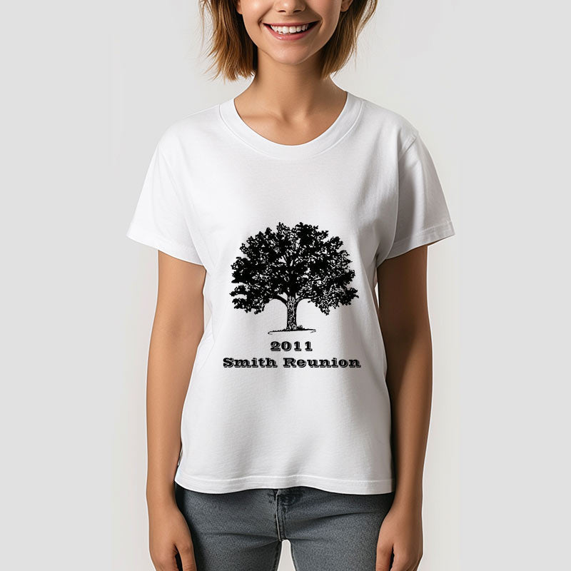 Aperturee - Black Tree Family Reunion Shirt with Custom Logo