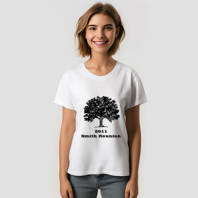 Aperturee - Black Tree Family Reunion Shirt with Custom Logo