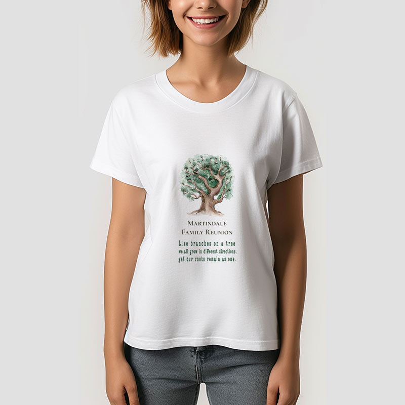 Aperturee - Family Tree Reunion Vacation Custom Name TShirt