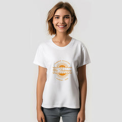 Aperturee - Modern Orange Sunny Summer Family Name Vacation TShirt