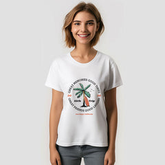 Aperturee - Matching Girls Trip Retro Beach Palm Tree Custom TShirt