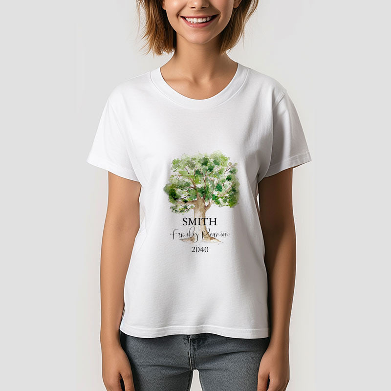 Aperturee - Personalized Family Reunion Vacation Tree TShirt