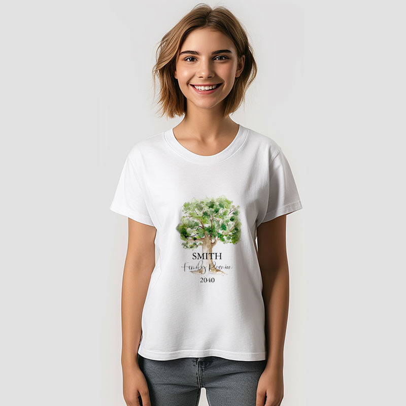 Aperturee - Personalized Family Reunion Vacation Tree TShirt