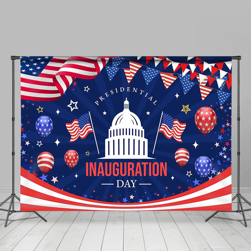 Aperturee - Aperturee Flag Balloons White House Inauguration Day Backdrop