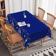 Aperturee - Aperturee Royal Blue Happy 10th Birthday Rectangle Tablecloth