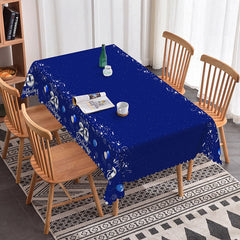 Aperturee - Aperturee Royal Blue 20th Happy Birthday Rectangle Tablecloth