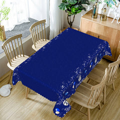 Aperturee - Aperturee Royal Blue 6th Boy Birthday Rectangle Tablecloth