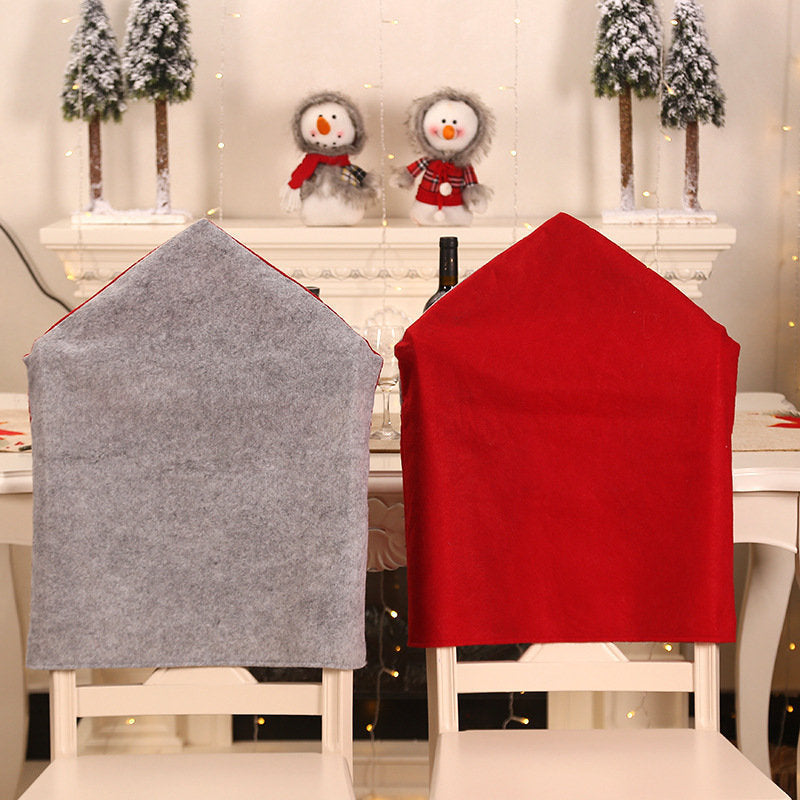 Aperturee - 20X24 Inch Santa Claus Kitchen Christmas Chair Covers