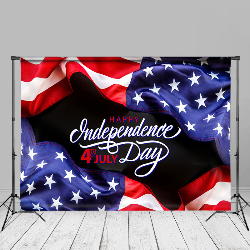 Aperturee - 4th July Fluttering Usa Flag Independence Day Backdrop