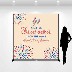 Aperturee - A Little Firecracker Custom Baby Shower Backdrop