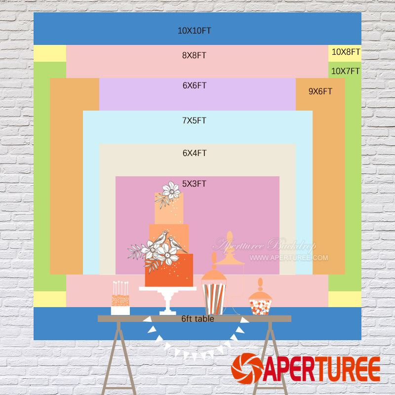 Aperturee - A Sweet Little Lamb Is On The Way Baby Shower Backdrop