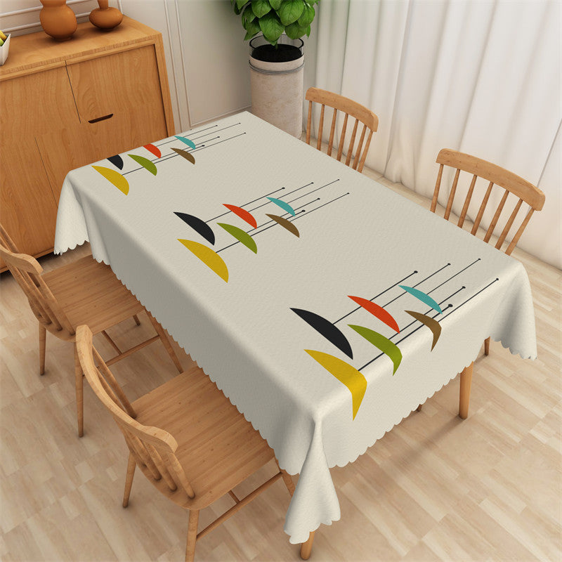 Aperturee - Abstract Pattern Modern Art Rectangle Tablecloth