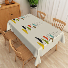 Aperturee - Abstract Pattern Modern Art Rectangle Tablecloth