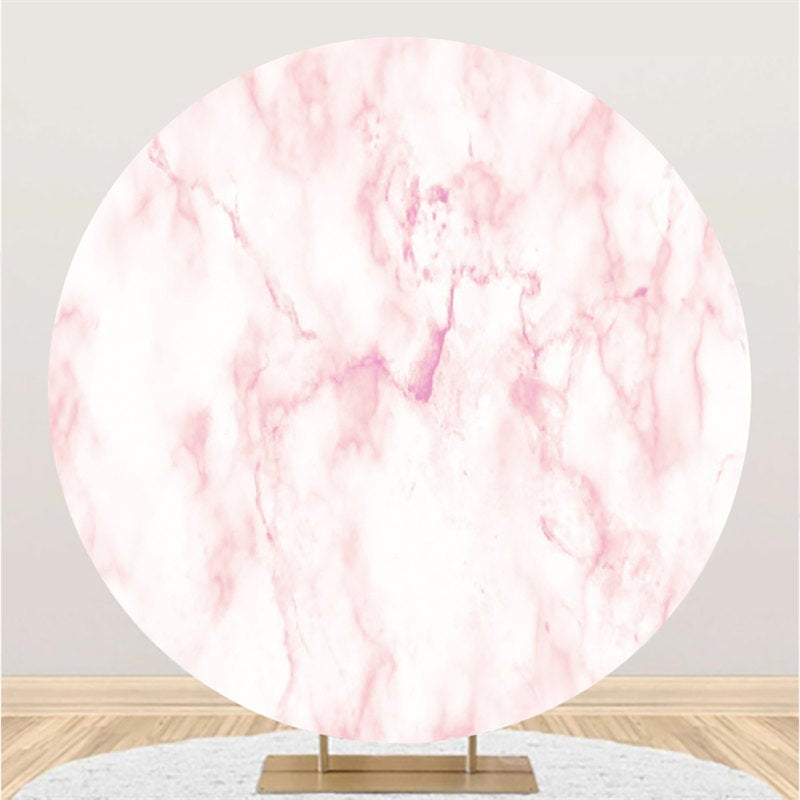 Aperturee Abstract Pink And White Graffiti Art Round Backdrop