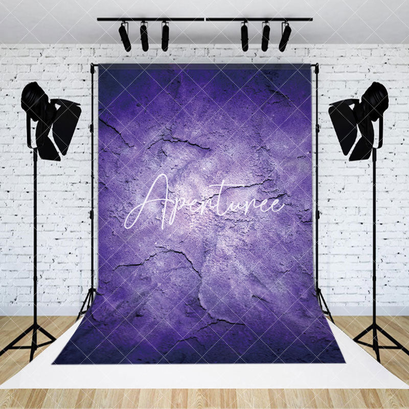 Aperturee - Abstract Purple Cement Wall Texture Photo Backdrop