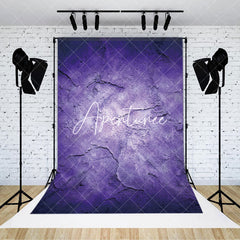 Aperturee - Abstract Purple Cement Wall Texture Photo Backdrop