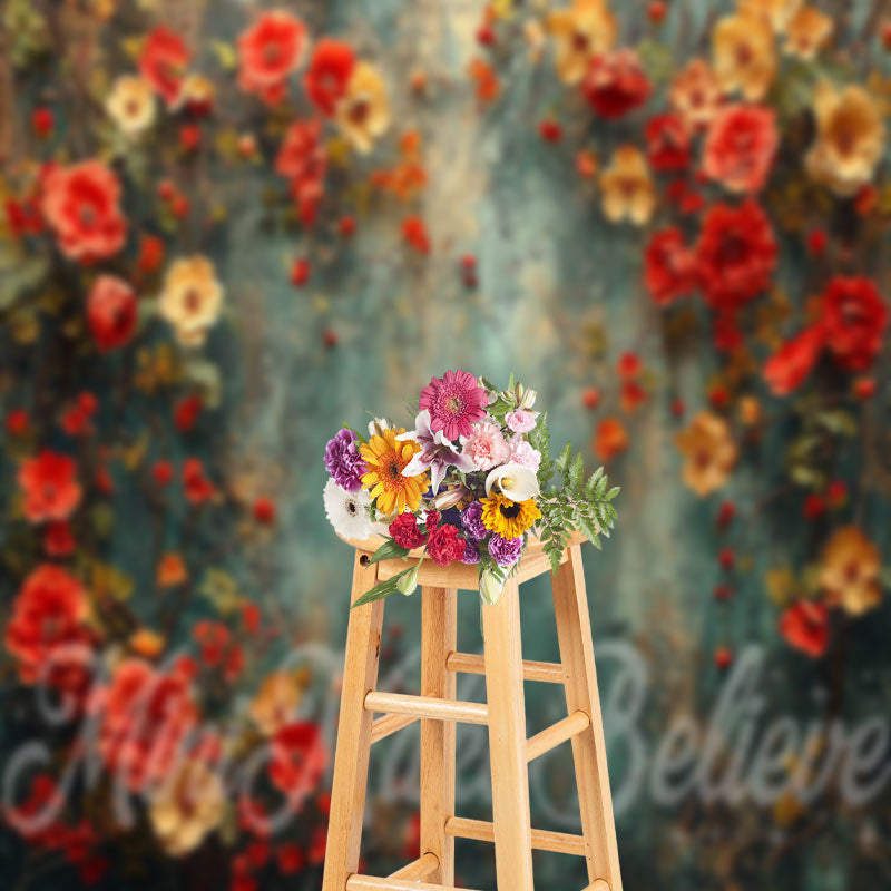 Aperturee - Abstract Texture Wall Flowers Photography Backdrop