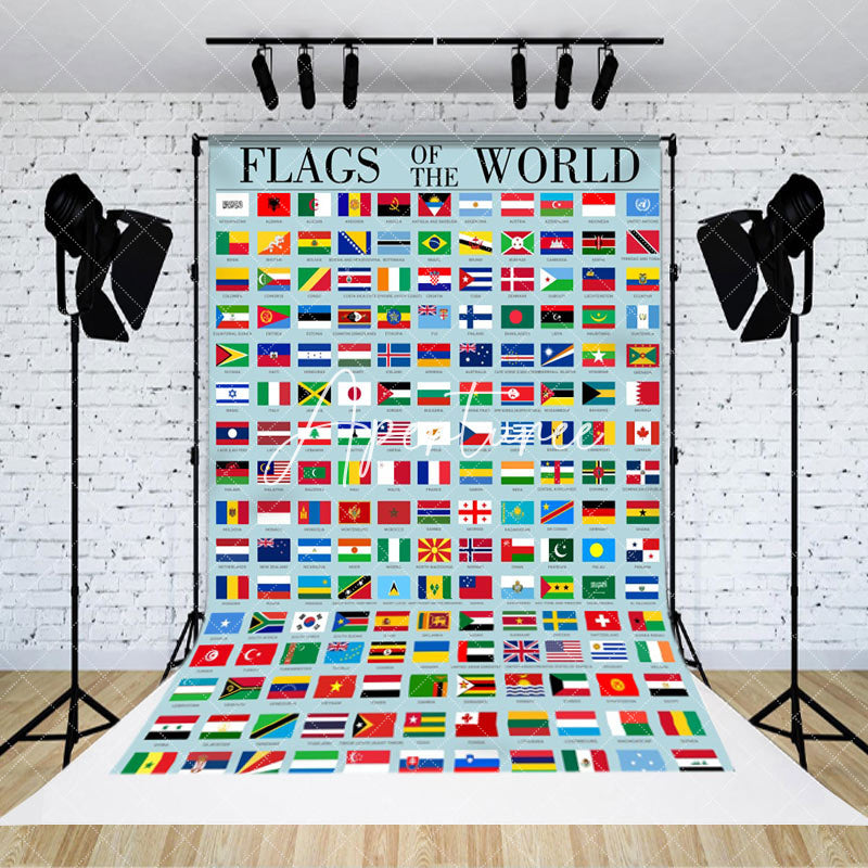 Aperturee - Abundant Flags Of The World Dance Party Backdrop