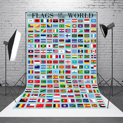 Aperturee - Abundant Flags Of The World Dance Party Backdrop