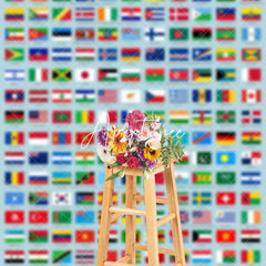 Aperturee - Abundant Flags Of The World Dance Party Backdrop