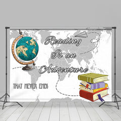 Aperturee - Adventure Globe Map Travel World Book Day Backdrop