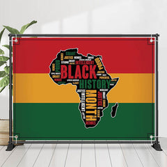 Aperturee Africa Map Juneteenth Black History Month Backdrop