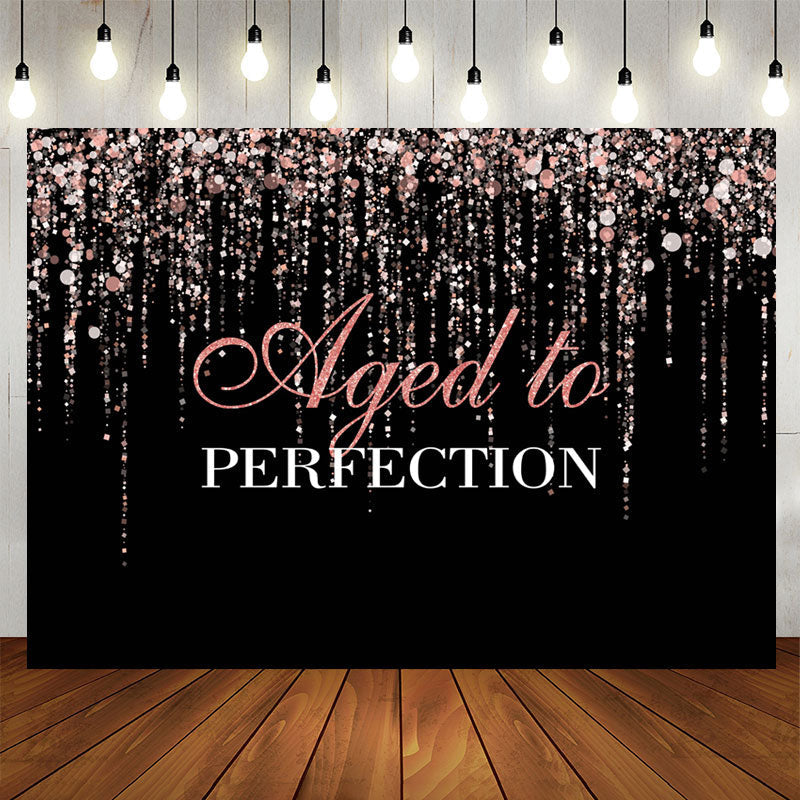 Aperturee - Aged To Perfection Happy Birthday Backdrop For Female