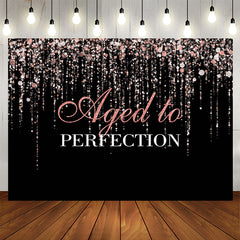 Aperturee - Aged To Perfection Happy Birthday Backdrop For Female