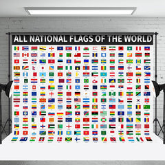 Aperturee - All National Flags Of The World Backdrop For Party