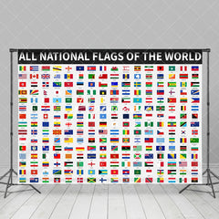 Aperturee - All National Flags Of The World Backdrop For Party