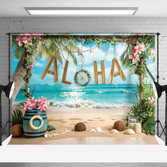 Aperturee - Aloha Sandy Beach Summer Backdrop For Photography