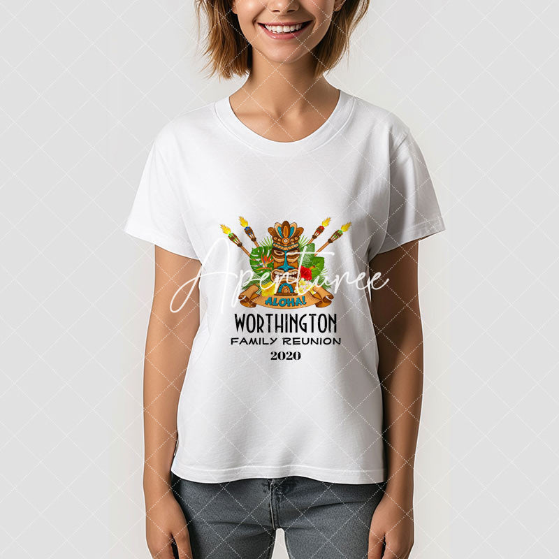 Aperturee - Aloha Summer Family Reunion Custom T-Shirt