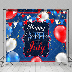 Aperturee - American Flag Balloons Independence Day Backdrop